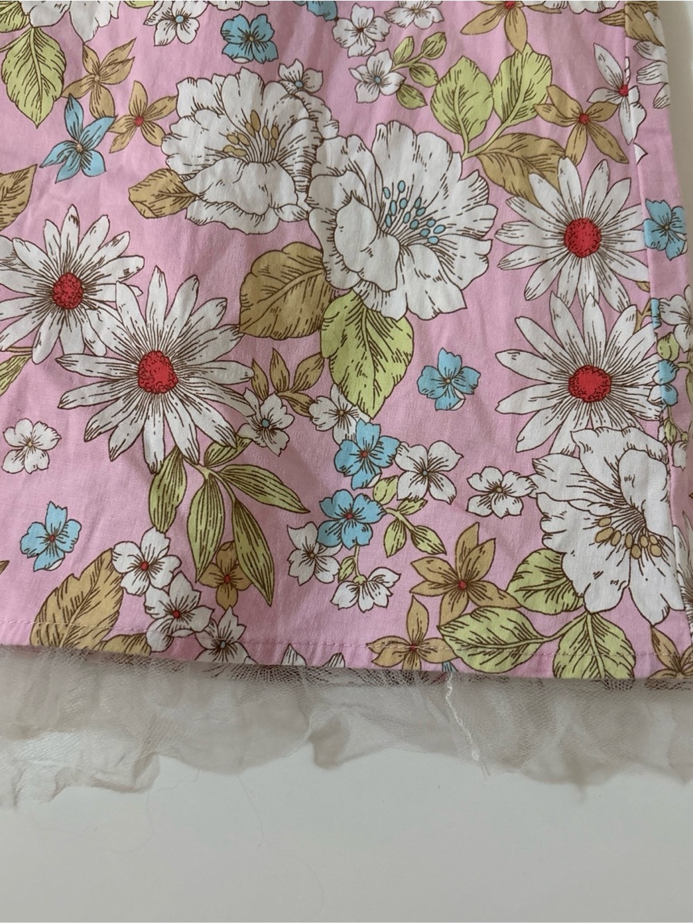 Floral Pink A-Line Skirt - Picture 5 of 9